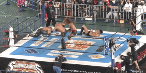 Tetsuya Naito and SANADA vs Zack Sabre Jr. and Taichi