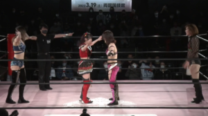 Miyu Yamashita and Maki Itoh vs ASUKA and Yuki Kamifuku