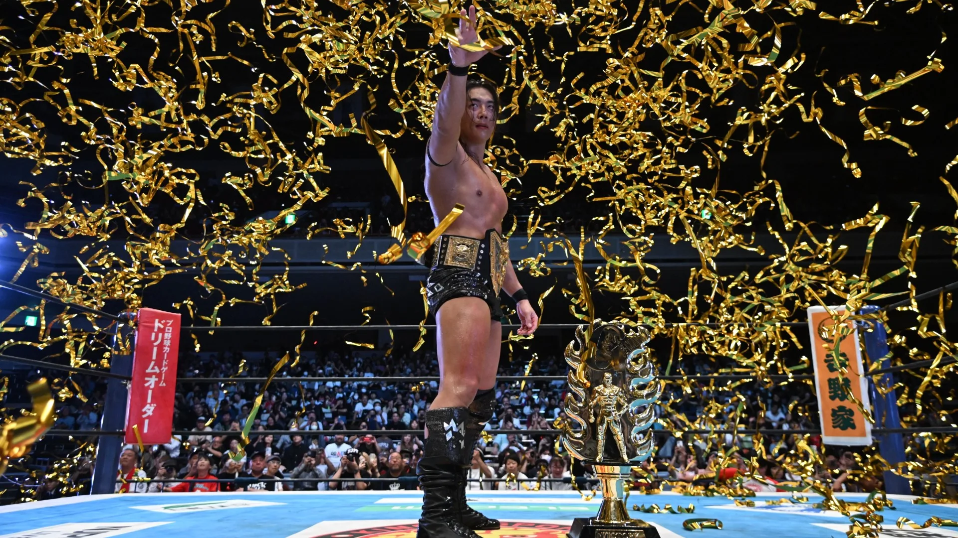 Konosuke Takeshita Wins IWGP World Heavyweight Championship at