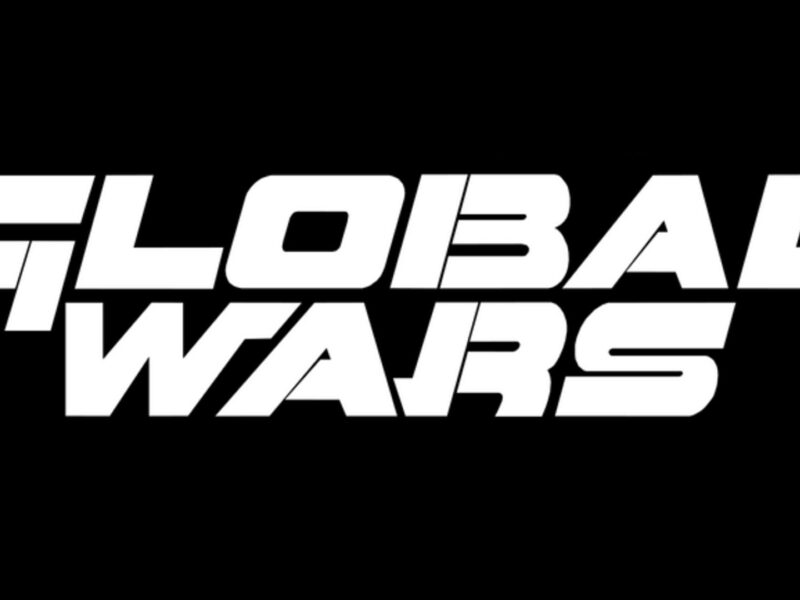 Global Wars logo in bold white lettering on a black background