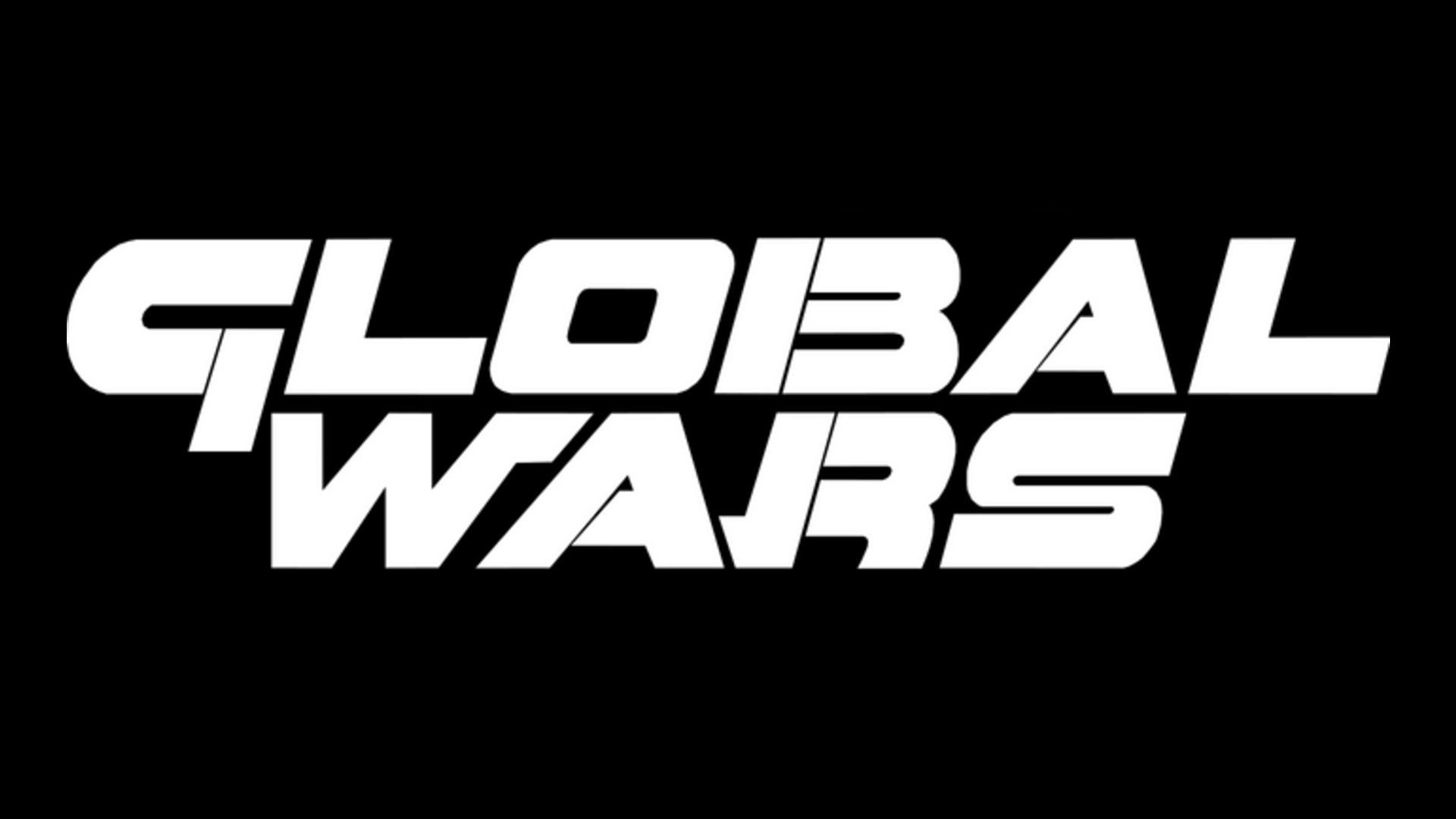 Global Wars logo in bold white lettering on a black background